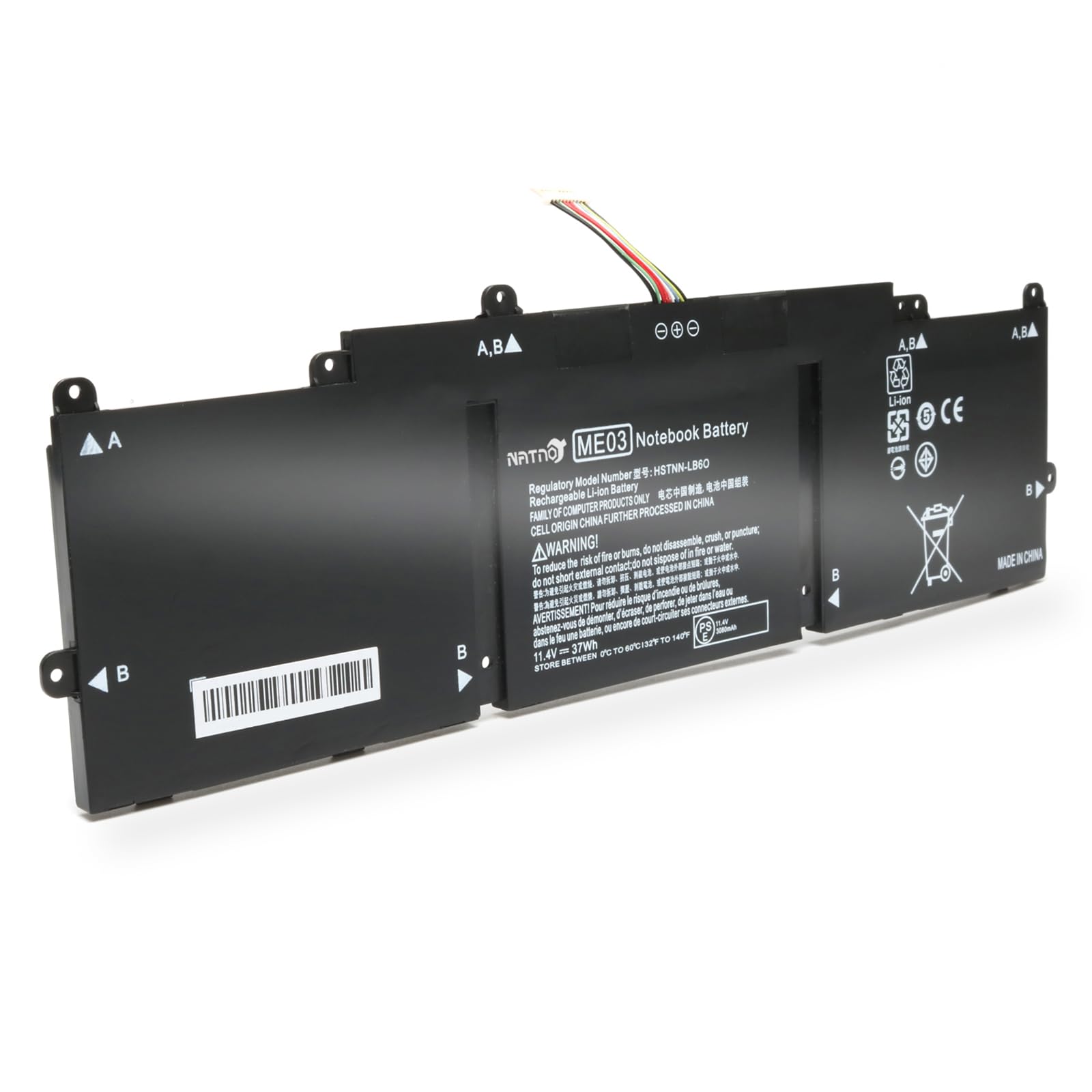 ME03XL ME03 Replacement Laptop Battery for HP Stream 11-D 13-C Series 13-c110nr 13-c002dx 13-c010nr 13-c014tu 11-d010nr 11-d020nr 11-d010wm 11-d011wm 11-D014TU 787521-005 787089-541 HSTNN-UB6M