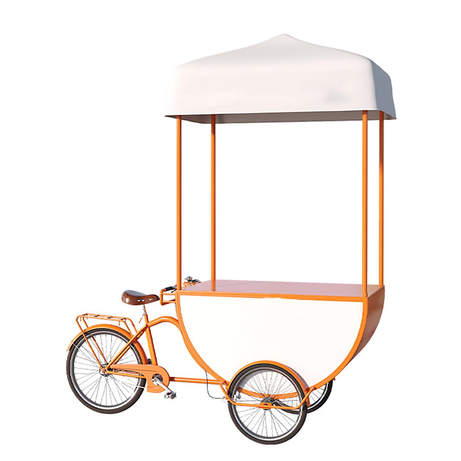 Carrello portatile per alimenti con tettoia, supporto pieghevole per venditori ambulanti, feste, mercati e centri commerciali