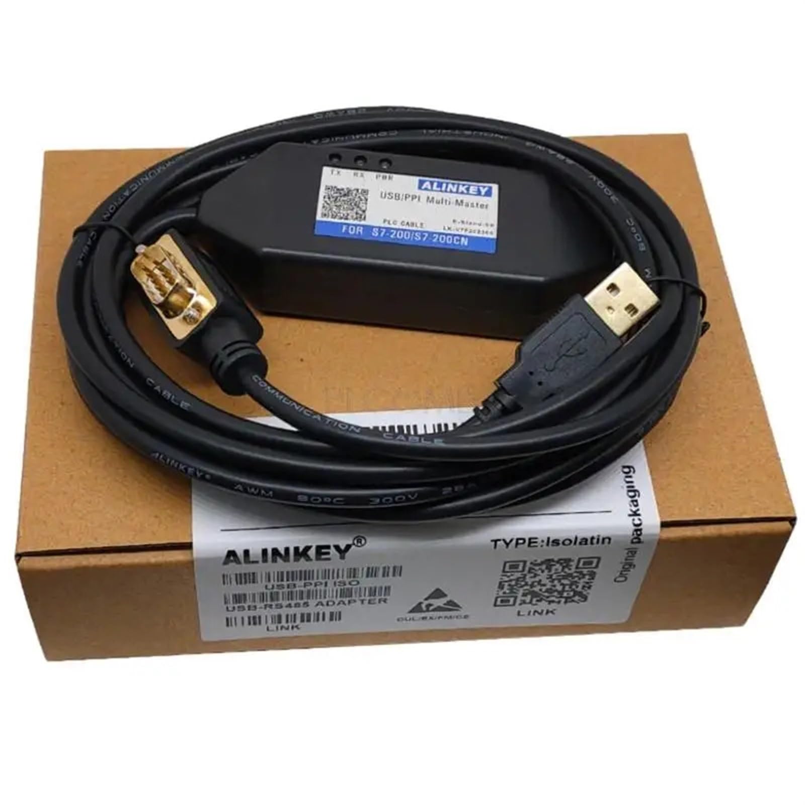 USB-PPI Multi-Master - Cable de programación para S7-200 HMI Smart TP OP, 187.5K, 6ES7 901-3DB30-0XA0, no necesita controlador