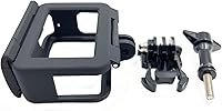Vista 4 de Soporte de marco protector compatible con GoPro Hero 7/6/5/(2018), carcasa protectora de cámara de acción negra con soporte de liberación rápida