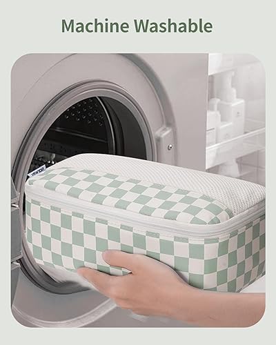 Vista 6 de Narwey Juego de 7 cubos de equipaje para viaje, equipaje de mano, bolsas organizadoras de equipaje para niños, mujeres y hombres, bolsa organizadora