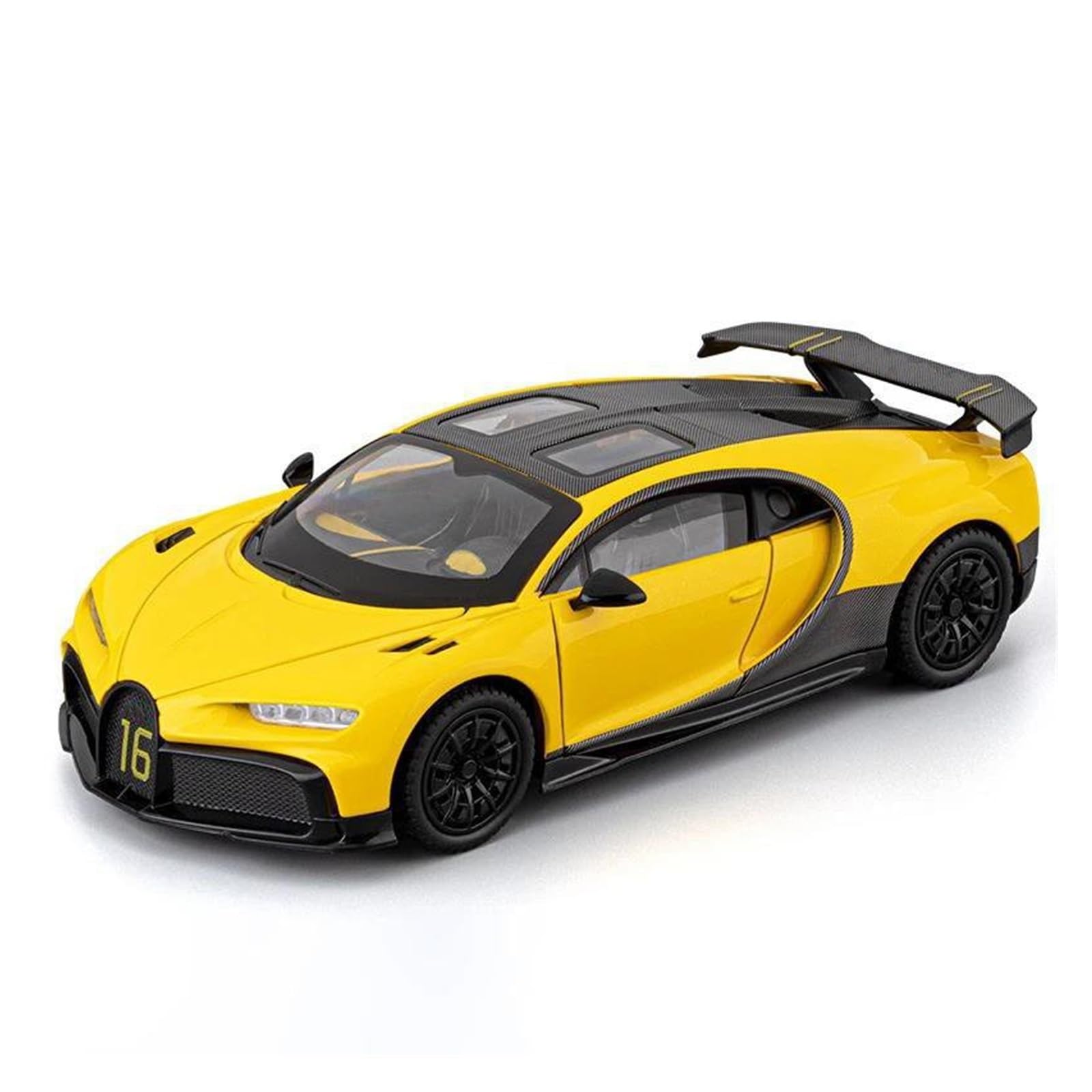 Mocalux Yellow Scale Die-Cast Model Car For Bugatti For Chiron Diecast Model Car