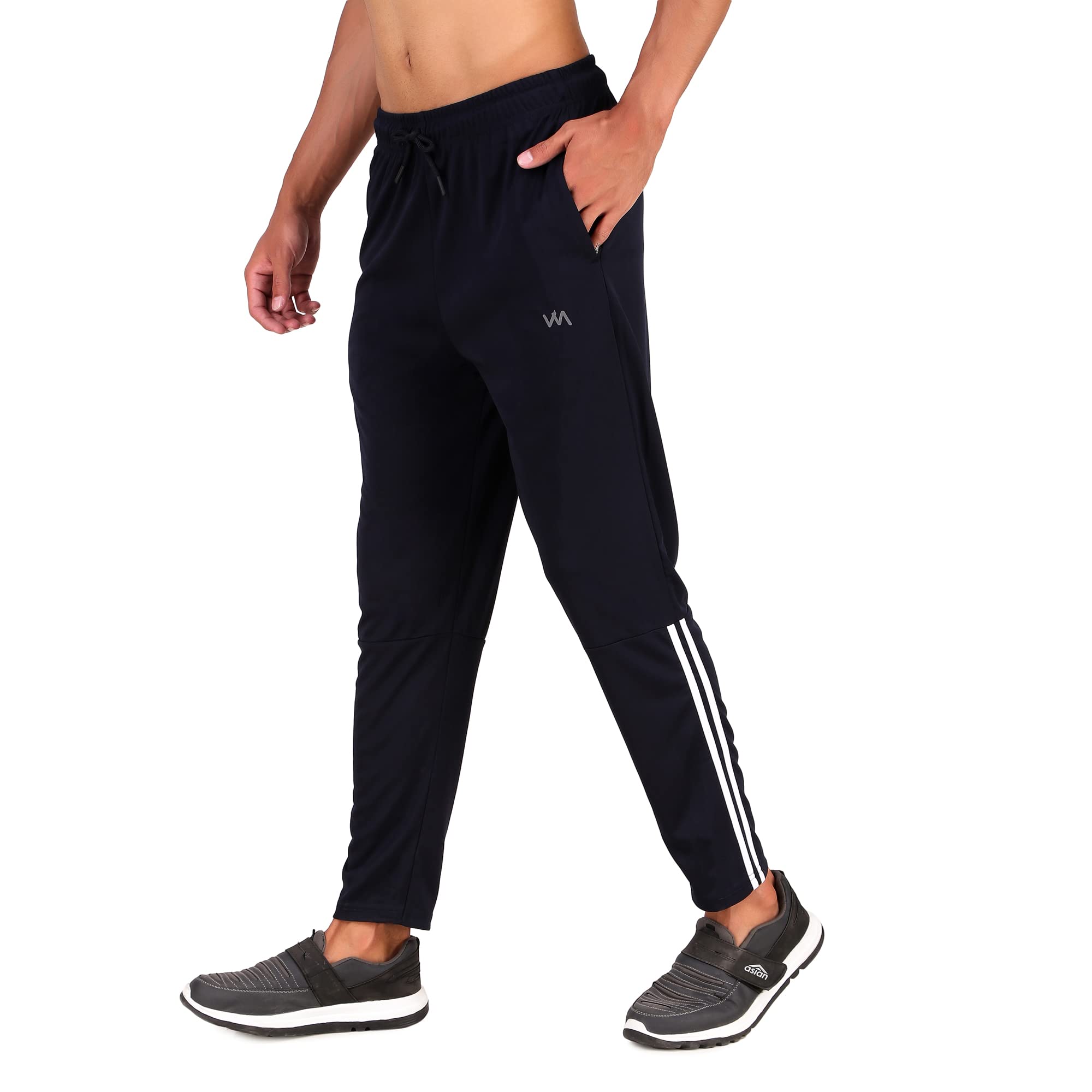 Wear Men's Regular Fit Trackpants (Large, Black)-image-14