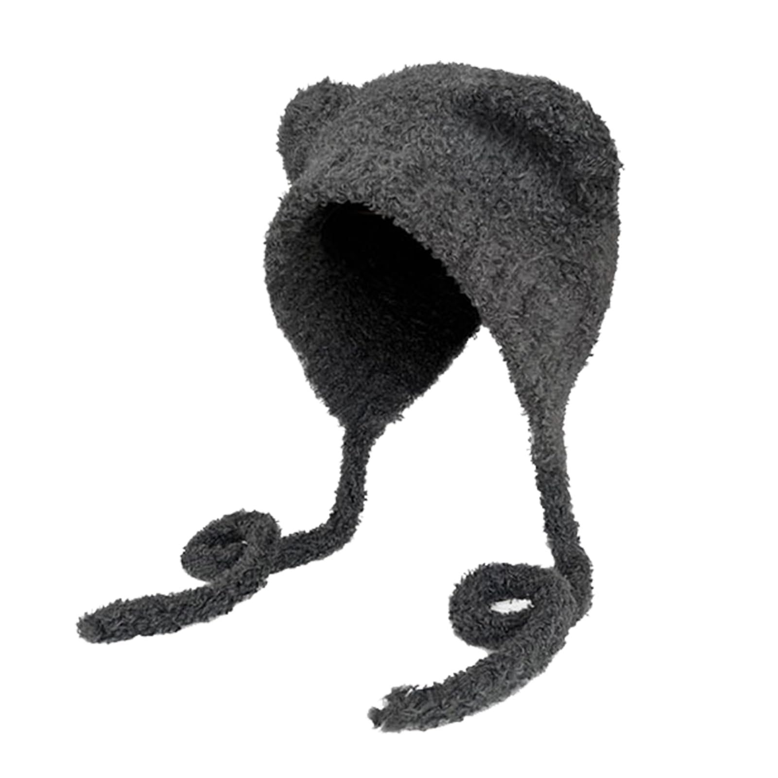 bellv Bear Hat with Ears - Cute Knitted Beanie with Plush Ear Protection | Cute Hat to Keep Warm Wife Girlfriend Daughter