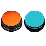 Voice Recording Button, Pet Communication Training Buzzer, 30 Second Record & Playback, Office Home Gift (2 Pack)