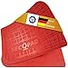 Produktbild Antirutschmatte Auto Kofferraum für KFZ LKW Ladungssicherung, Grip extra stark, TÜV, universal rutschfeste Unterlage für alle Ladeflächen, Anti Rutsch Gummimatte, Kofferraummatte (rot, 2er Pack)
