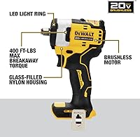 Vista 6 de DEWALT DCF911B 20V MAX* Llave de impacto de 1/2" con yunque de anillo porcino (solo herramienta)