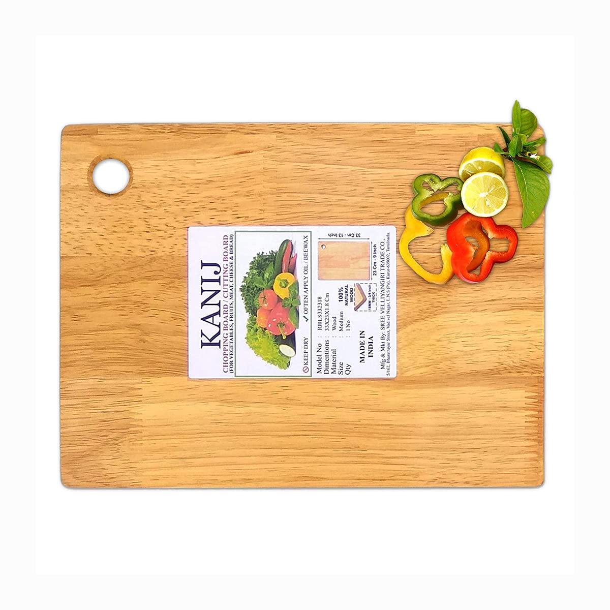 ARABIA＊Katrilli＊Cutting board・* Buy KANIJ® Wooden Chopping Board with Knife for Kitchen Vegetable