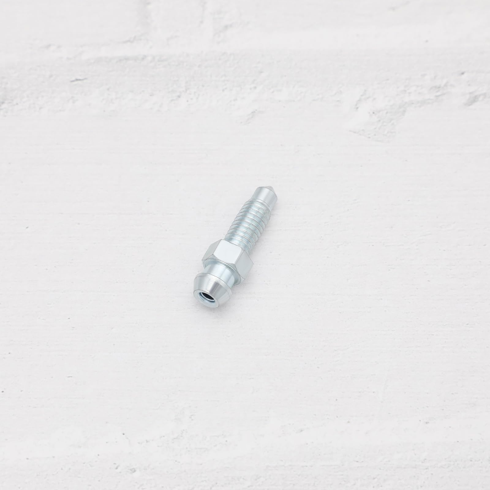 ECSiNG Nipplo di spurgo per pinza freno metrico M6 x 1 mm, lunghezza totale 27,2 mm, filettatura inferiore esagonale, lunghezza totale 10 mm, per prevenire perdite di liquido dei freni, 10 pezzi