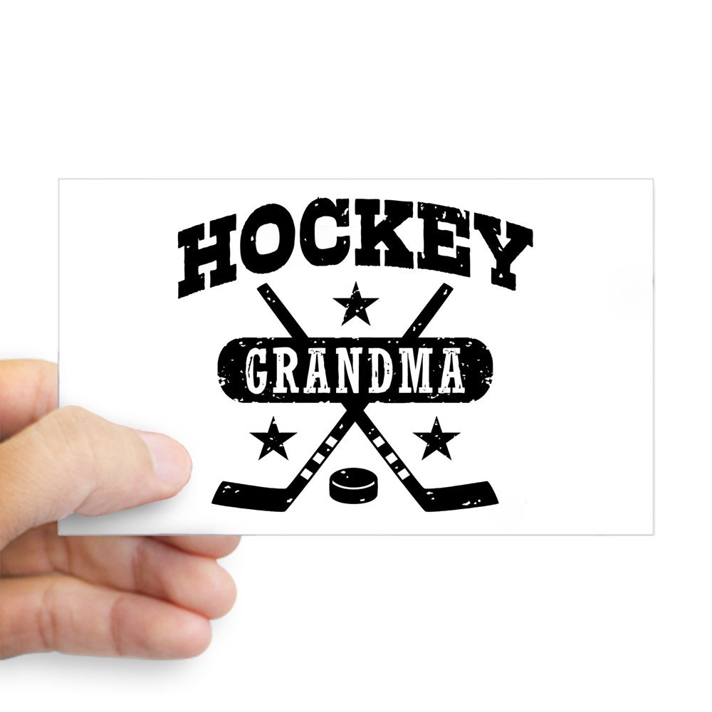 CafePress Hockey Grandma Rectangle Bumper Sticker Car Decal