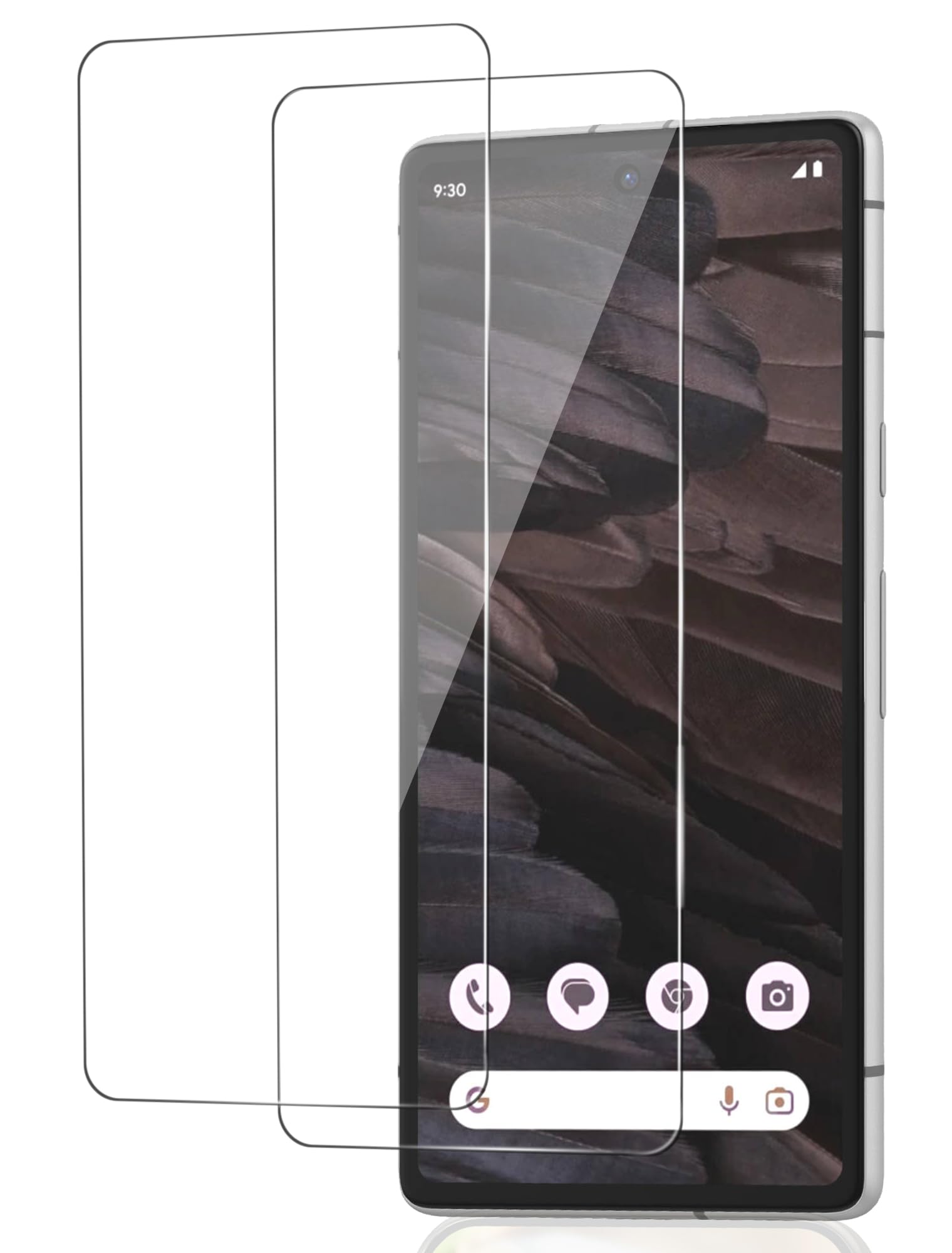 Tempered Glass Screen Protector for Google Pixel 7A, Pack of 2, Fingerprint ID Tempered Glass Screen Protector for Google 7A Film, 9H Hardness Protective Glass for Pixel 7A Tempered Glass