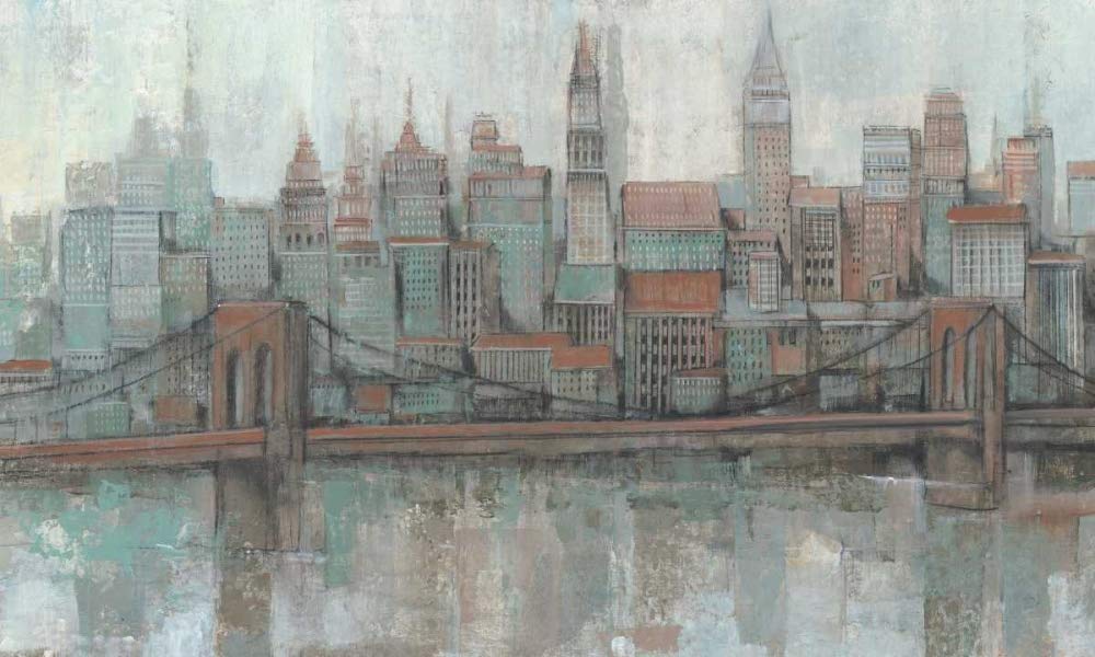 Feeling at home KUNSTDRUCK auf MATTE PAPIER 220gr Innenstadt II OToole Tim - Landschaft horizontal Poster Landschaften Cityscapes Cityscap. Bild auf Papier cm_63_X_106