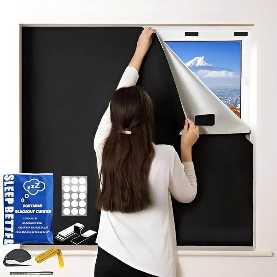 Amazon｜遮光シート 窓 布 窓ガラス目隠しシート 取り外し可能な