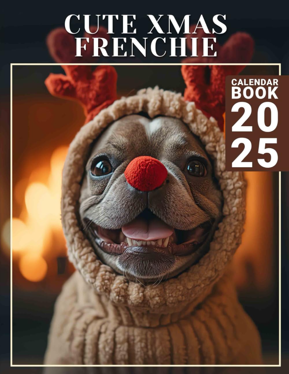 Cute Xmas Frenchie Calendar Book 2025: A Year of Adorable Frenchies 2025 Featuring Cute Xmas Frenchie Photography Perfect for Planning and Organizing Your Year with a Large Size Ideal Gifts