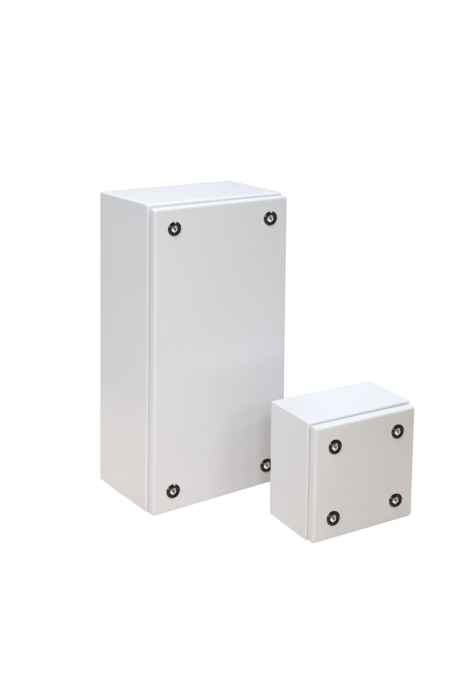 IDE ela4040135 Boxes metalicas without cable entry, IP 65, RAL 7035