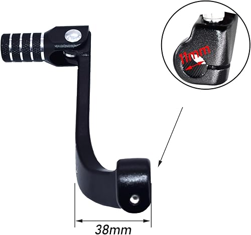 Miniatura 10 de Palanca de cambio de marchas, palanca de cambios plegable de aleación de aluminio para motocicleta BSE CRF 110 Apollo TTR 125 motocicleta 50cc 110cc