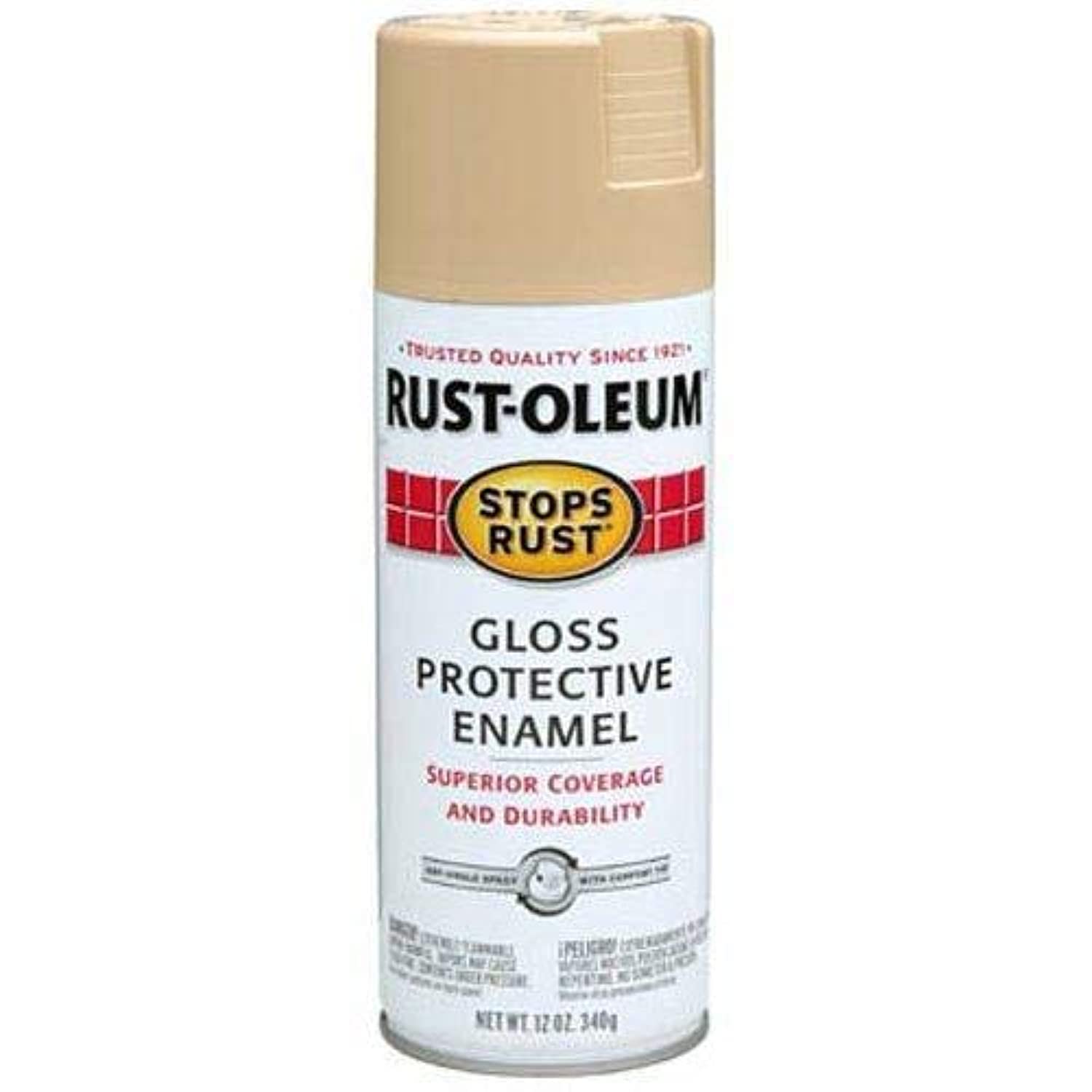 Rust-oleum Stops Rust 7771830 12 Ounce Gloss Sand Protective Enamel Spray Paint