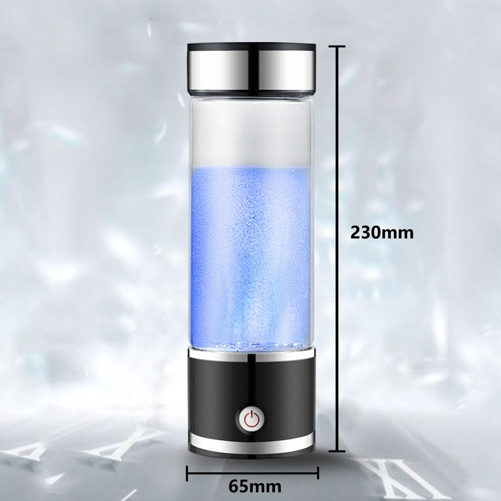 Generador De Agua De Hidrógeno Portátil Botella De Agua De Hidrógeno Máquina De Ionizador De Agua Rica En Hidrógeno 5 Minutos De Concentración De Hidrógeno De Hasta 1000 PPB Antioxidación 350 Ml