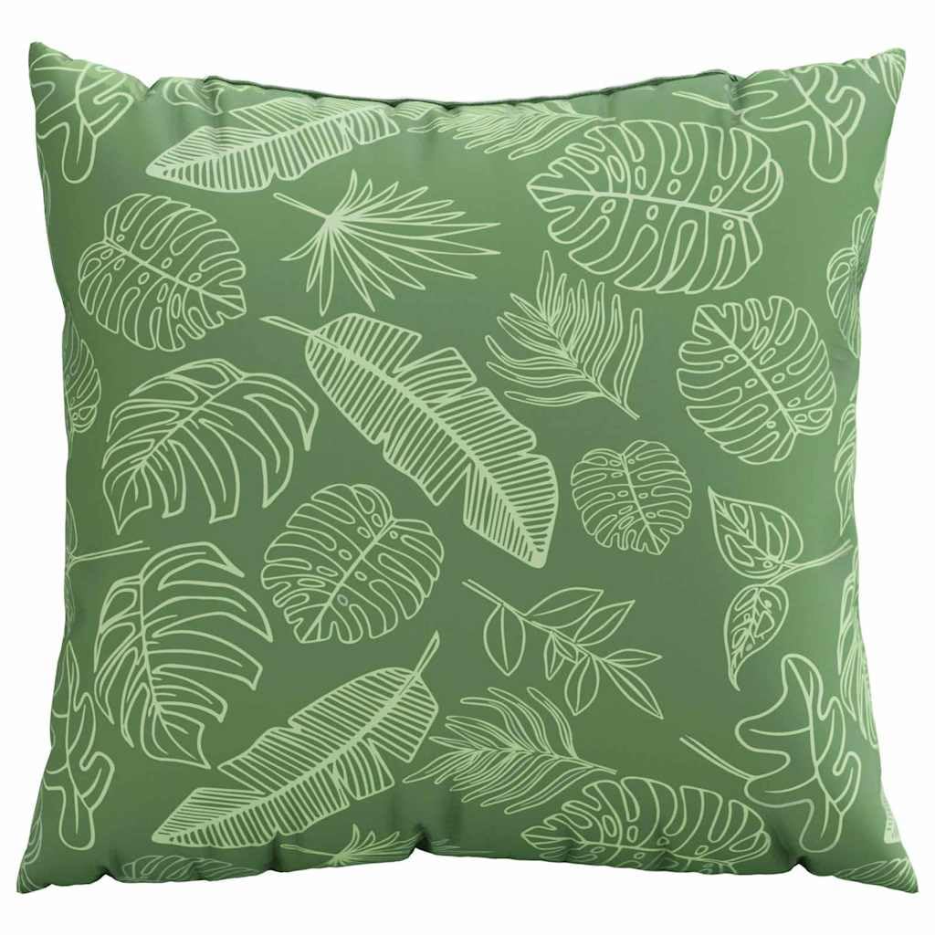 4er Set Dekokissen 50 x 50 cm Blattmuster Zierkissen | Vierteiliges Kissen-Set mit Blättermotiv für gemütliche Stunden im Wohnzimmer, Schlafzimmer oder auf der Terrasse.