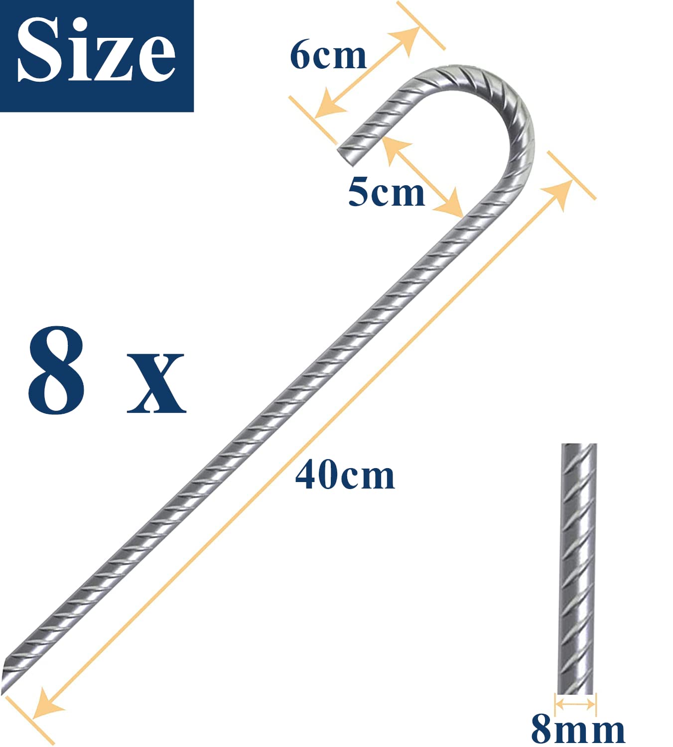 TENDA IN ACCIAIO inox resistente Peg arrampicata pali martello per