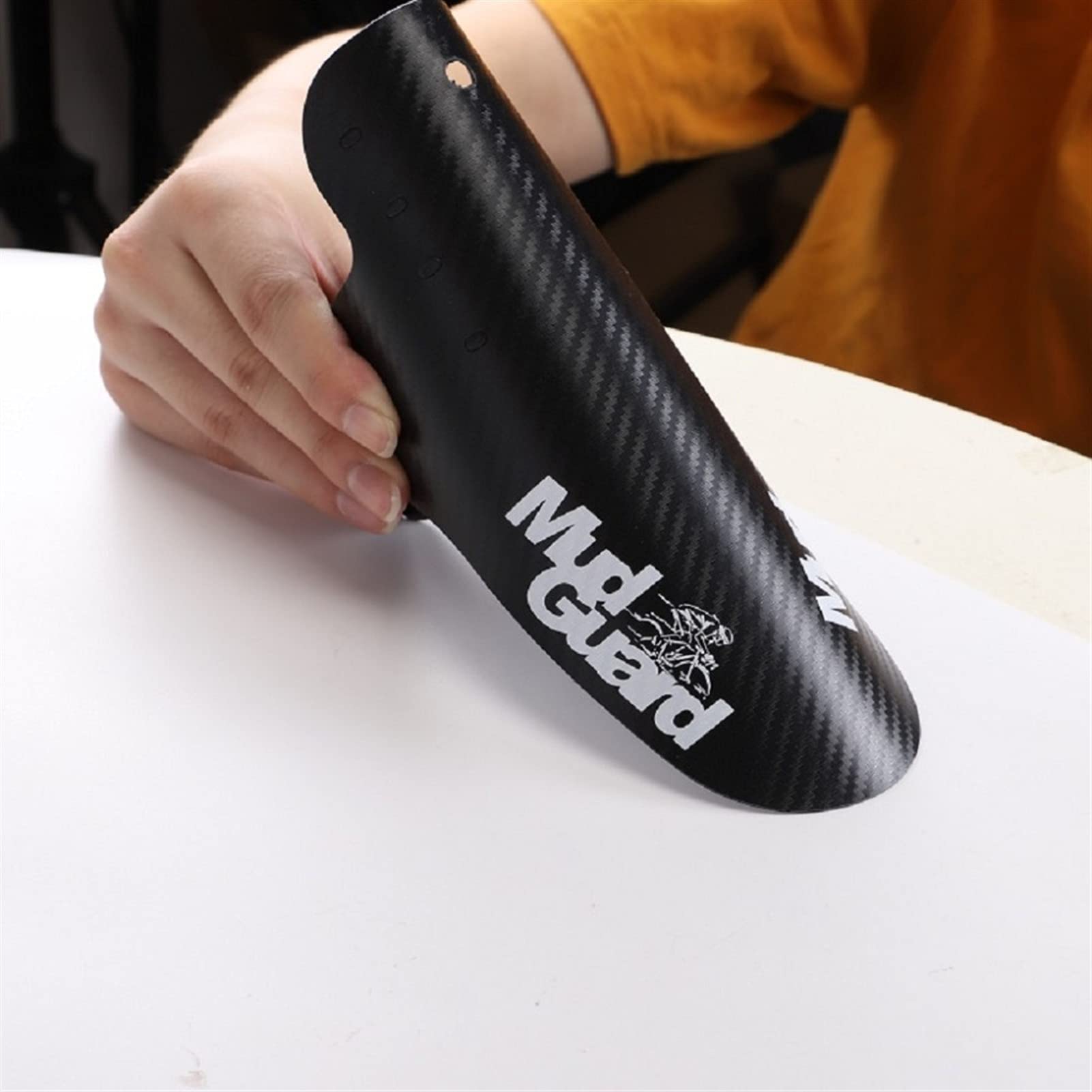 Kit Parafanghi Bici In Fibra Di Carbonio 3D – Anteriore E Posteriore, Ispessito 1.2 Mm, Per Mountain Bike E Strada, Fissaggio Rapido Senza Attrezzi