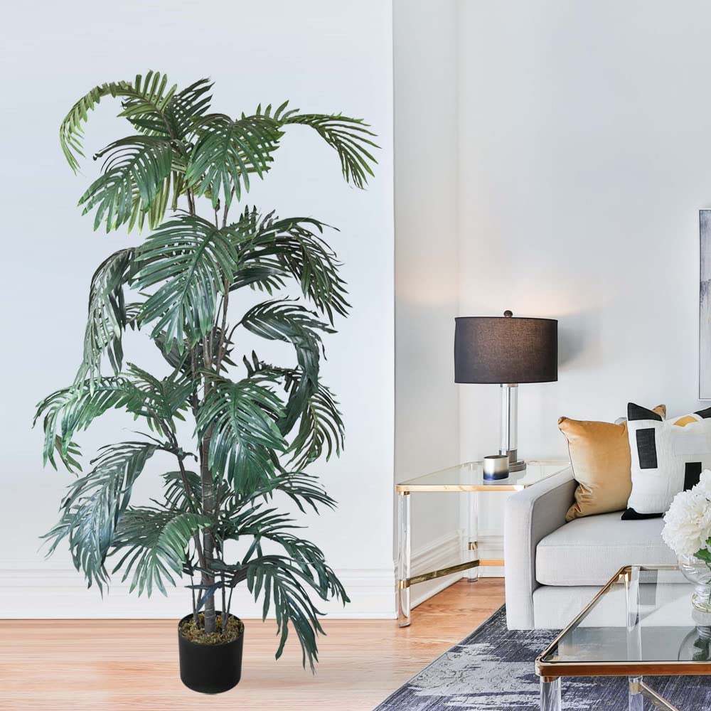 Palmier Fougère Plante Artificielle Artificiel 160cm Decovego