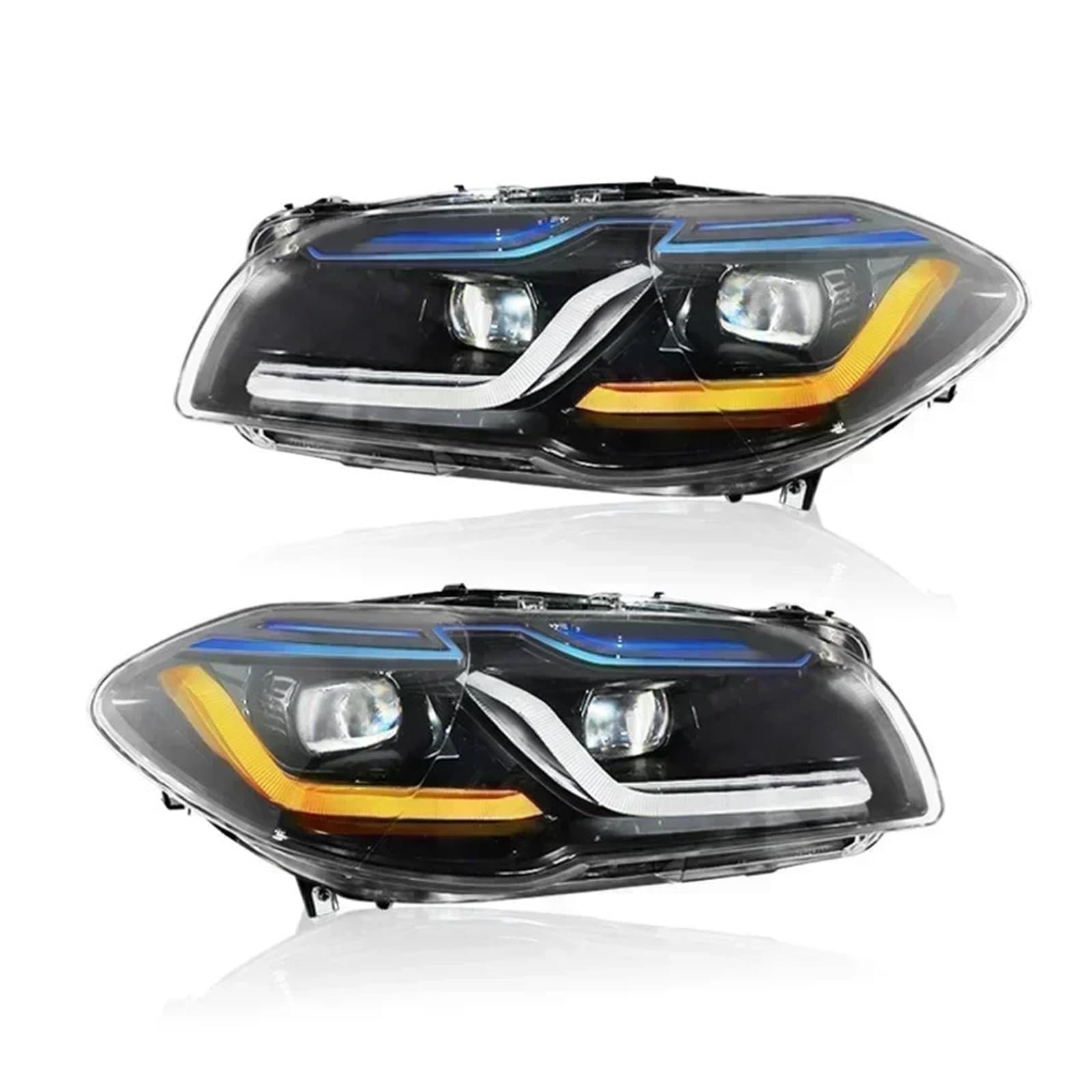 2PCS Headlight Assembly Replacement, Compatible With BMW F10 F18 2011-2013 M5 520i 520d 530i 530d Lights Headlights Car Accessories