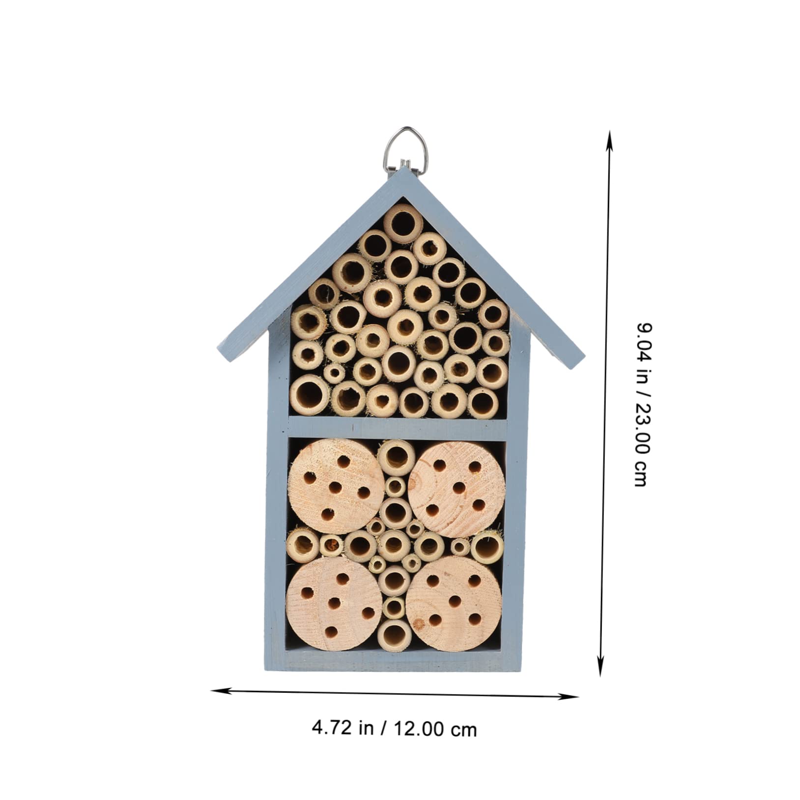 INOOMP 1pezzi Casetta Per Insetti Da Esterno in Legno Nido D'ape Decorativo Stanza Per Api Casa in Legno Cabina Esterna Rifugio in Accessorio Da Giardino