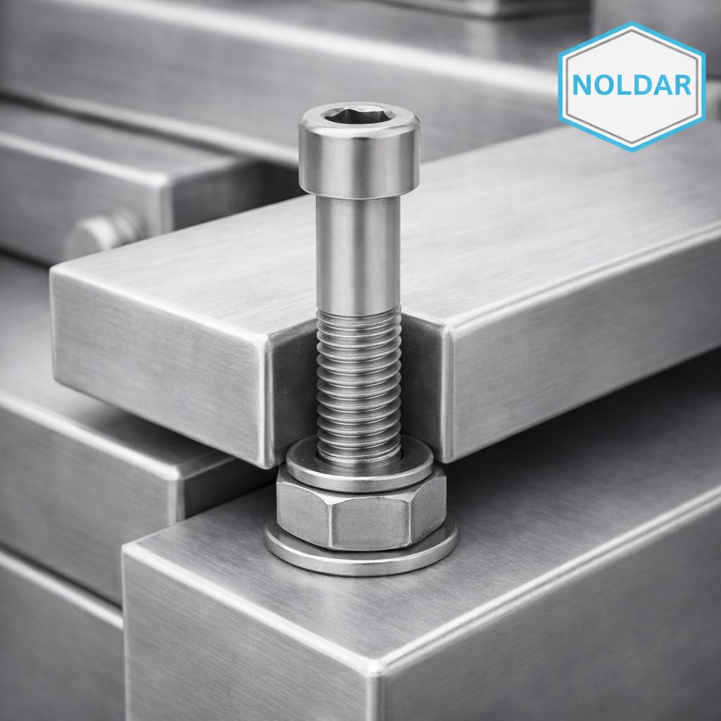 Vis à tête cylindrique à six pans creux. Vis Btr Acier inoxydable AISI 304 (A2). Mesure M6 x 60 mm. Comprend 100 vis avec 100 écrous et 100 rondelles (300 pièces). Partiellement filetées.