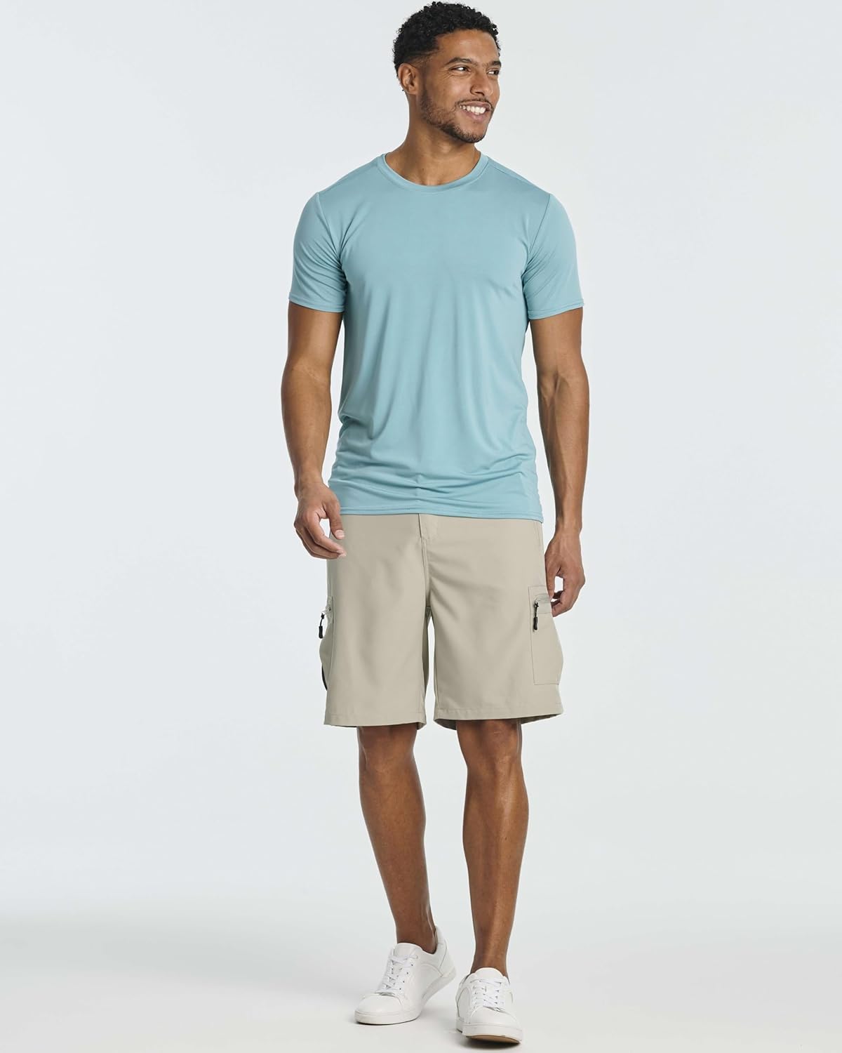 Real Essentials 2 & 3 Pack: Men’s Hiking Cargo Shorts – Quick Dry Outdoor Shorts with 9" Inseam & Zipper Pockets