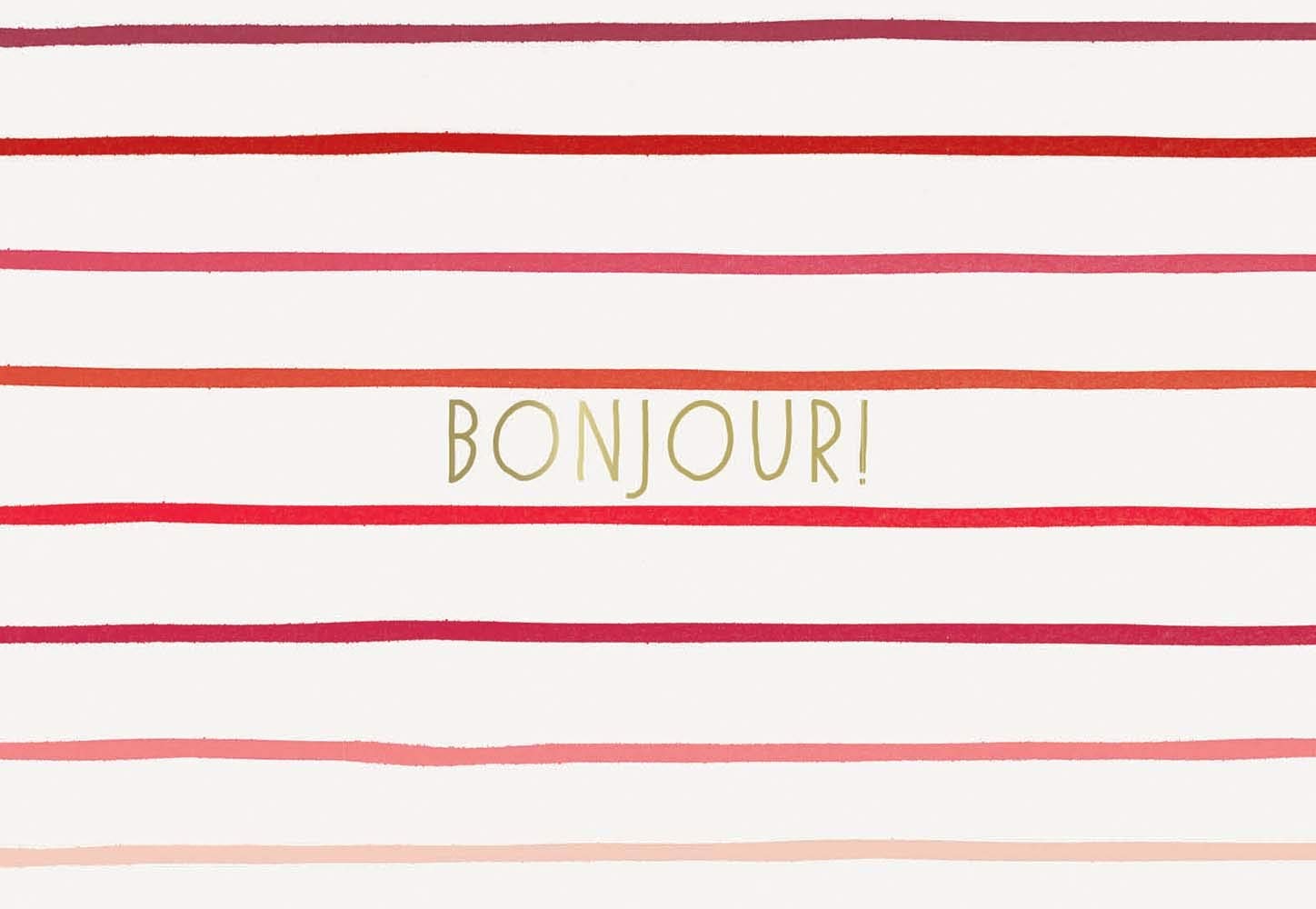 Paris Street Style Notecards: Bonjour!