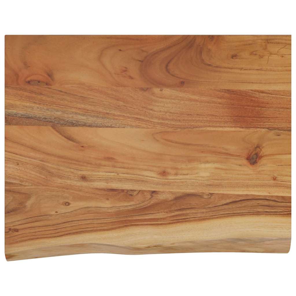vidaXL Wall Shelf 50x40x2.5 cm Rectangular Solid Wood Acacia Live Edge — image 1