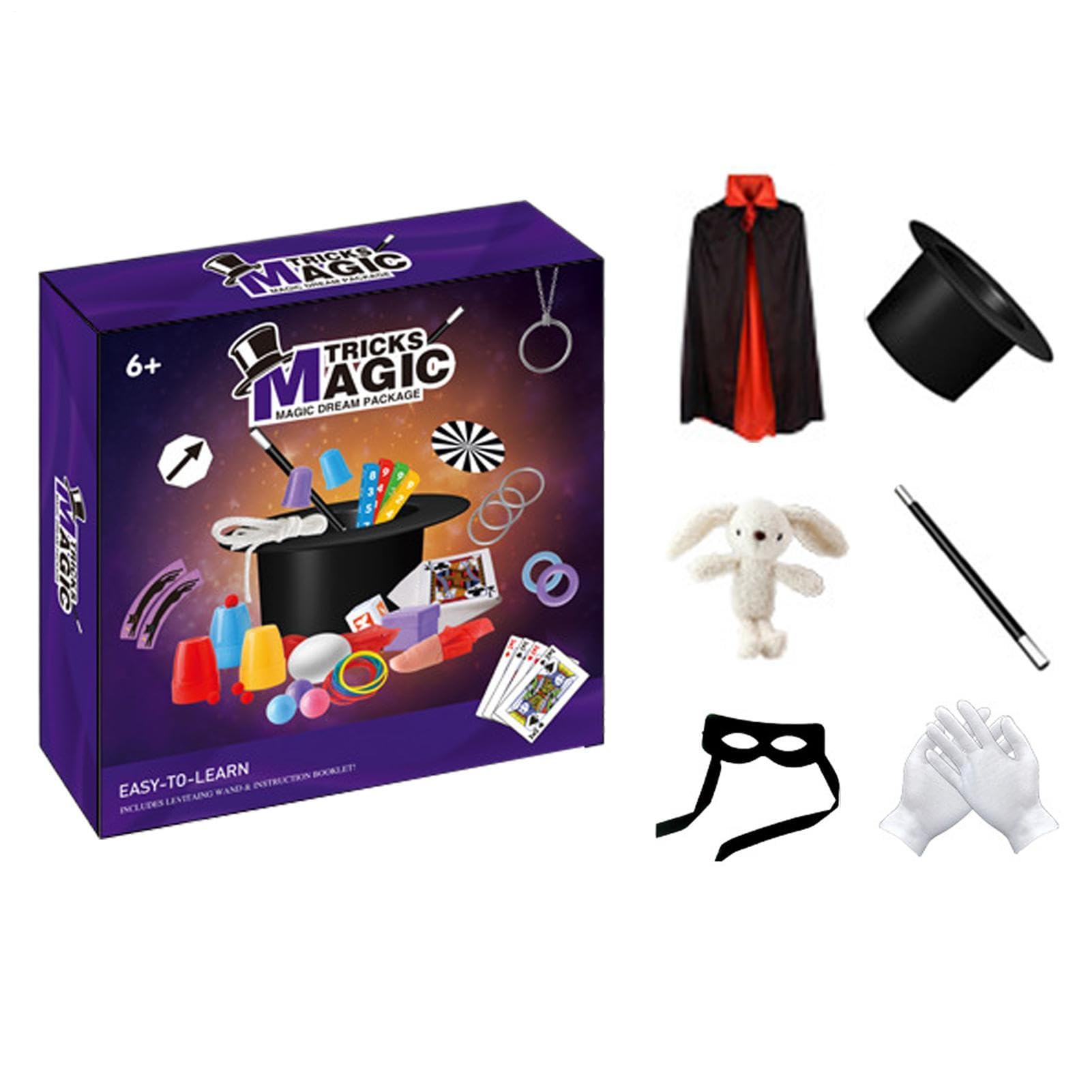 Set magico con cappello a bacchetta , fantastico giocattolo educativo