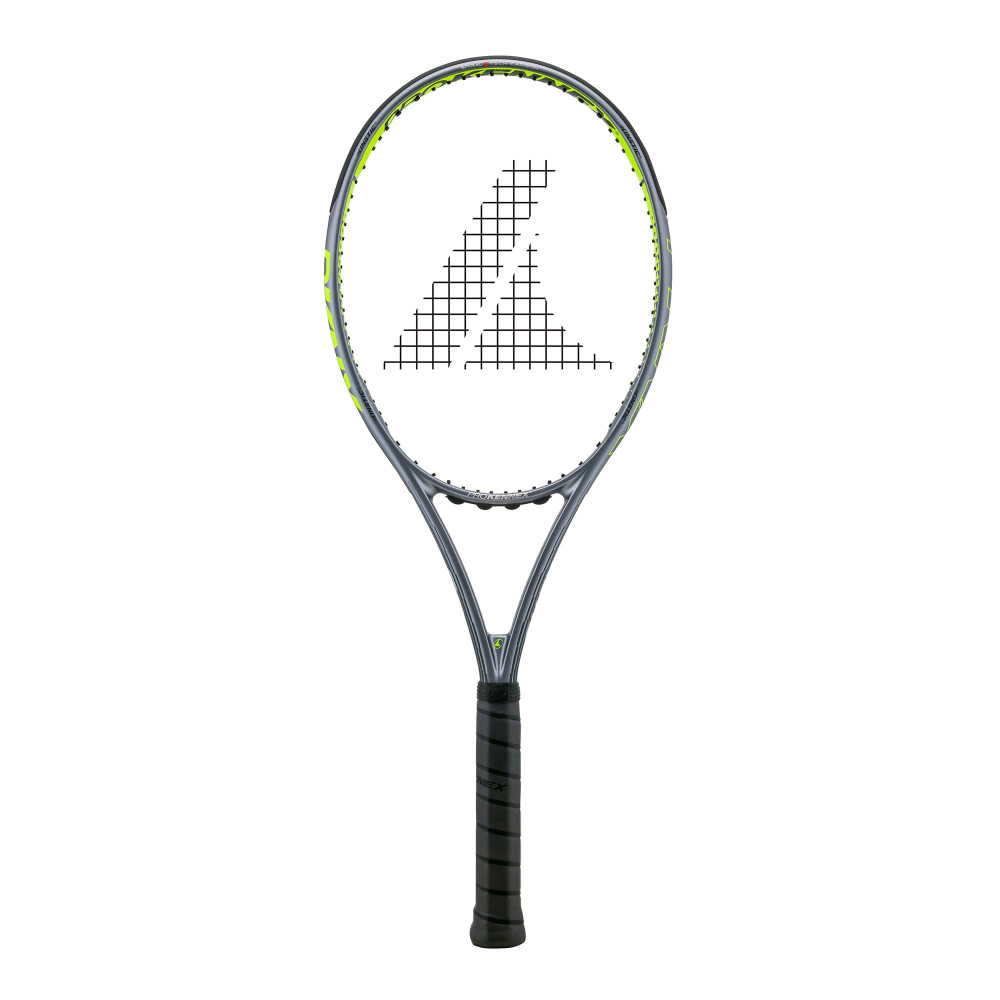Pro Kennex Q+5 SKILL 270g racchetta da tennis in Grafite Spiral Tech Carbon e tecnologia anti vibrazione Quadfocus Kinetic System. Body da 27". Schema corde 16x20, maneggevole e sensibile.