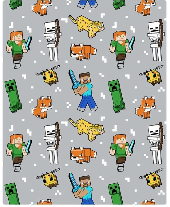 Jay Franco Mobs Together Design Fleece Throw Blanket 50x70