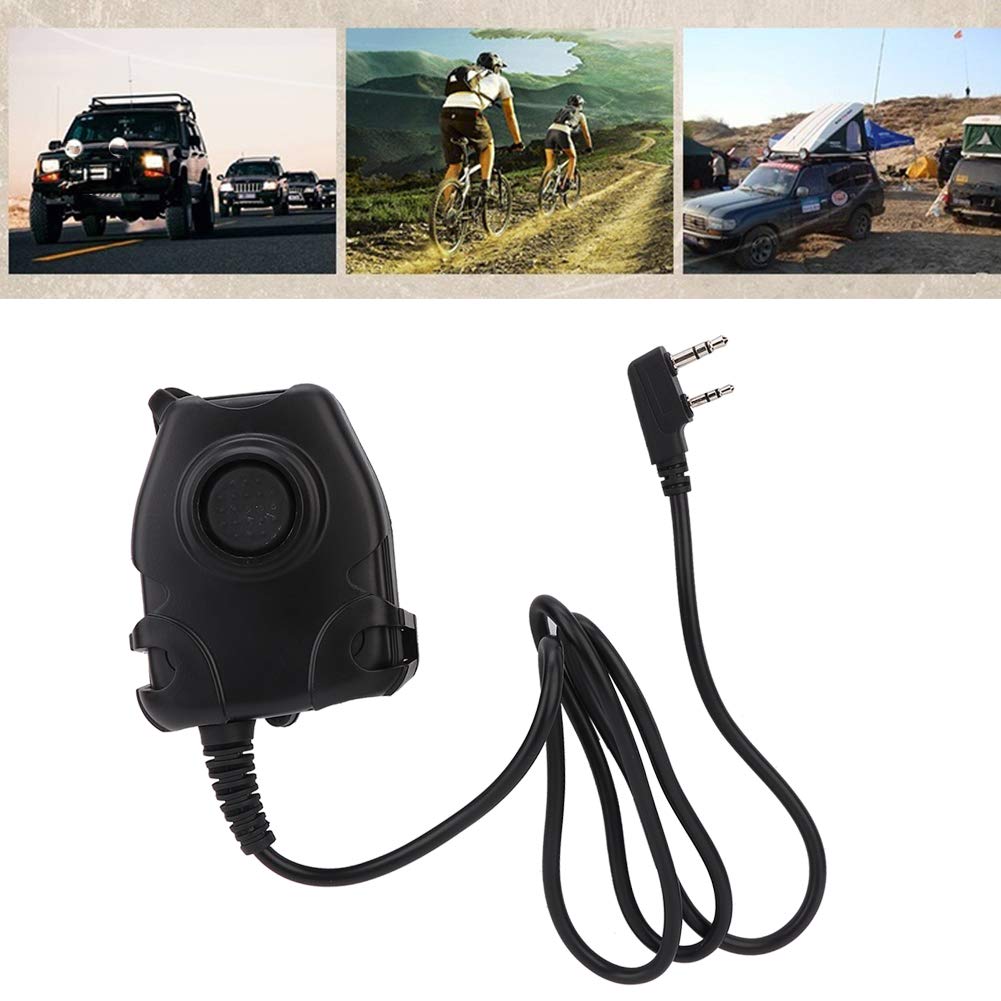 K Head Walkie Talkie Auricolare PTT Adattatore Cavo testa adatto per H-777, Plus, RT-5R, RT-5RV, RT1, RT2, RT5 per KPG/HK/TK per per POFUNG per HYT per PUXING per QUSHENG