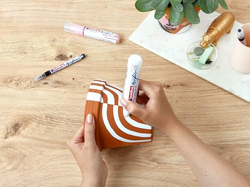 Miniatura 5 de edding 5000 - Rotulador acrílico para dibujo sobre lienzo, papel artístico y madera, 1 rotulador acrílico resistente al agua, punta de cincel