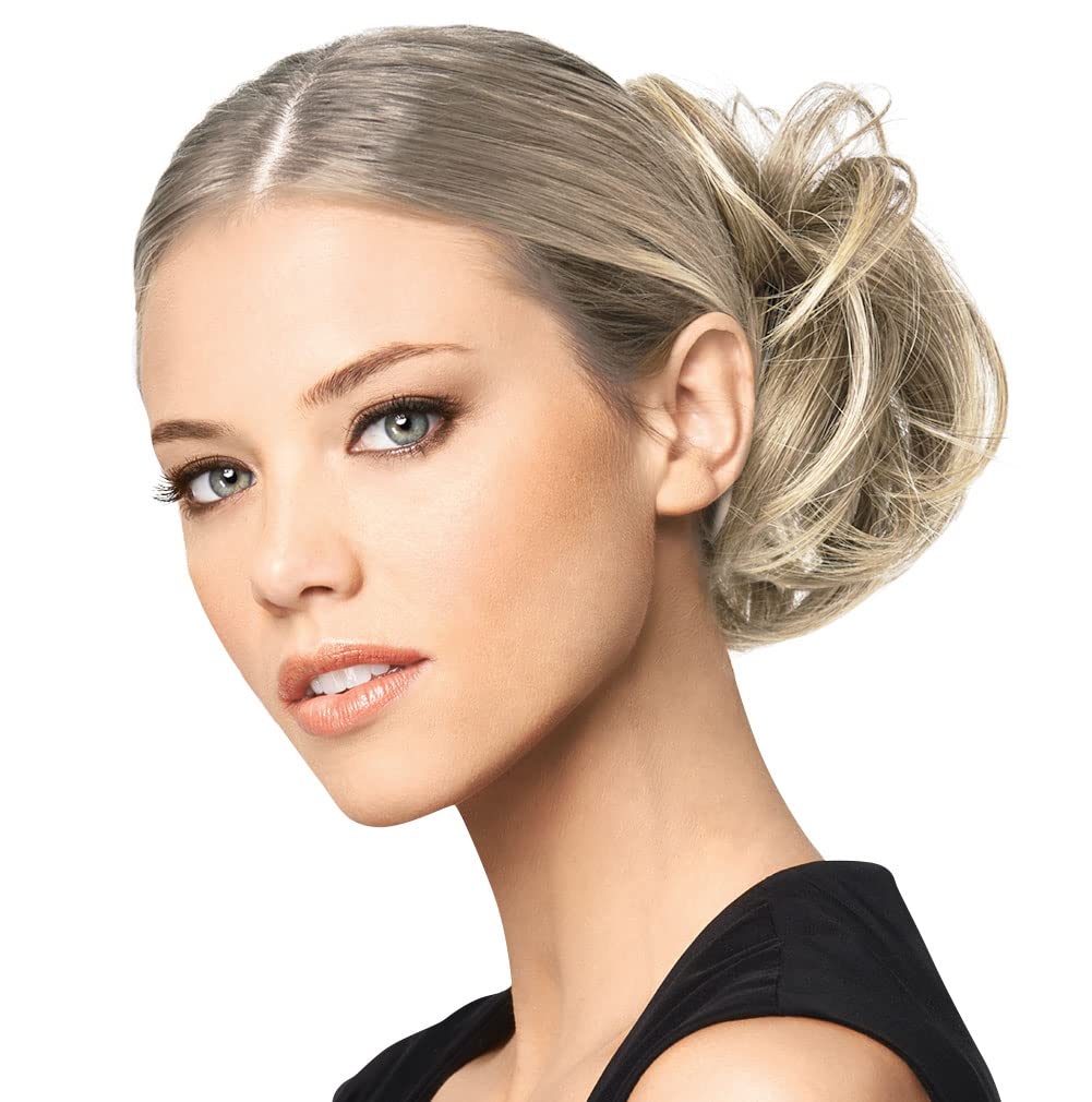 HairDo Modern Chignon Color R14/88H GOLDEN WHEAT Extensions Claw Clip Loose Hair Bun Tru2Life Heat Friendly Synthetic Soft Waves Hairpiece