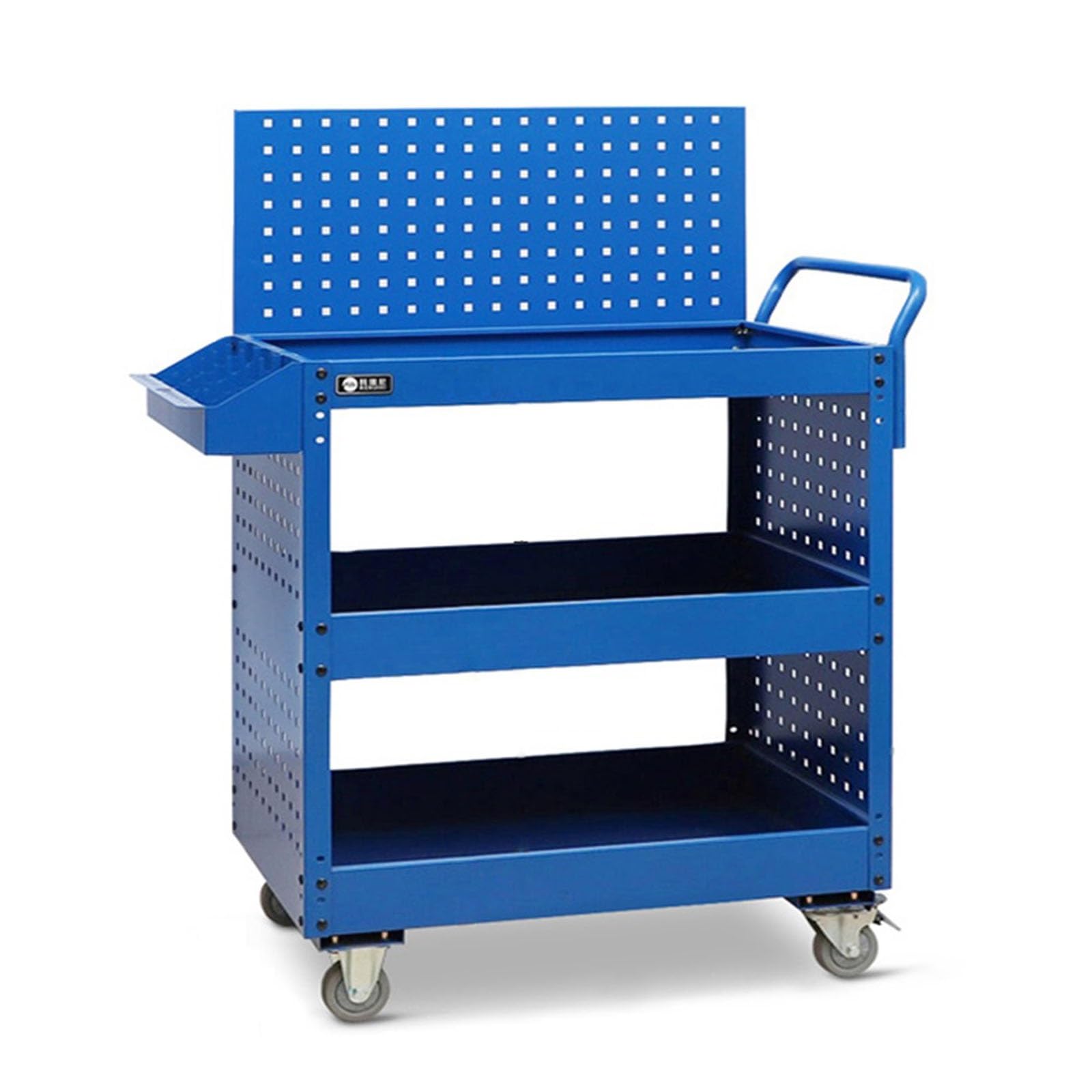 Fzl02068lm Blue Tool Case Rolling Tool Cart With Drawer, Heavy Duty Storage Organizer Cabinet, Utility Industrial Service With Casters And Locking System Workshop Garage Gift Ideas Storage Solution(Blue)