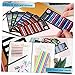 FUNOMOCYA 8-Pack Highlighter Tape Strips Removable Page Markers for Annotating Books Long Short Sticky Book Tabs for Office and School Supplies