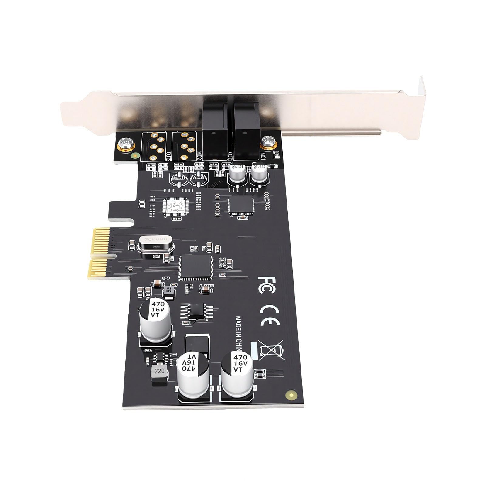 Bewinner Carte Son PCIe à Réduction de Bruit IA pour PC