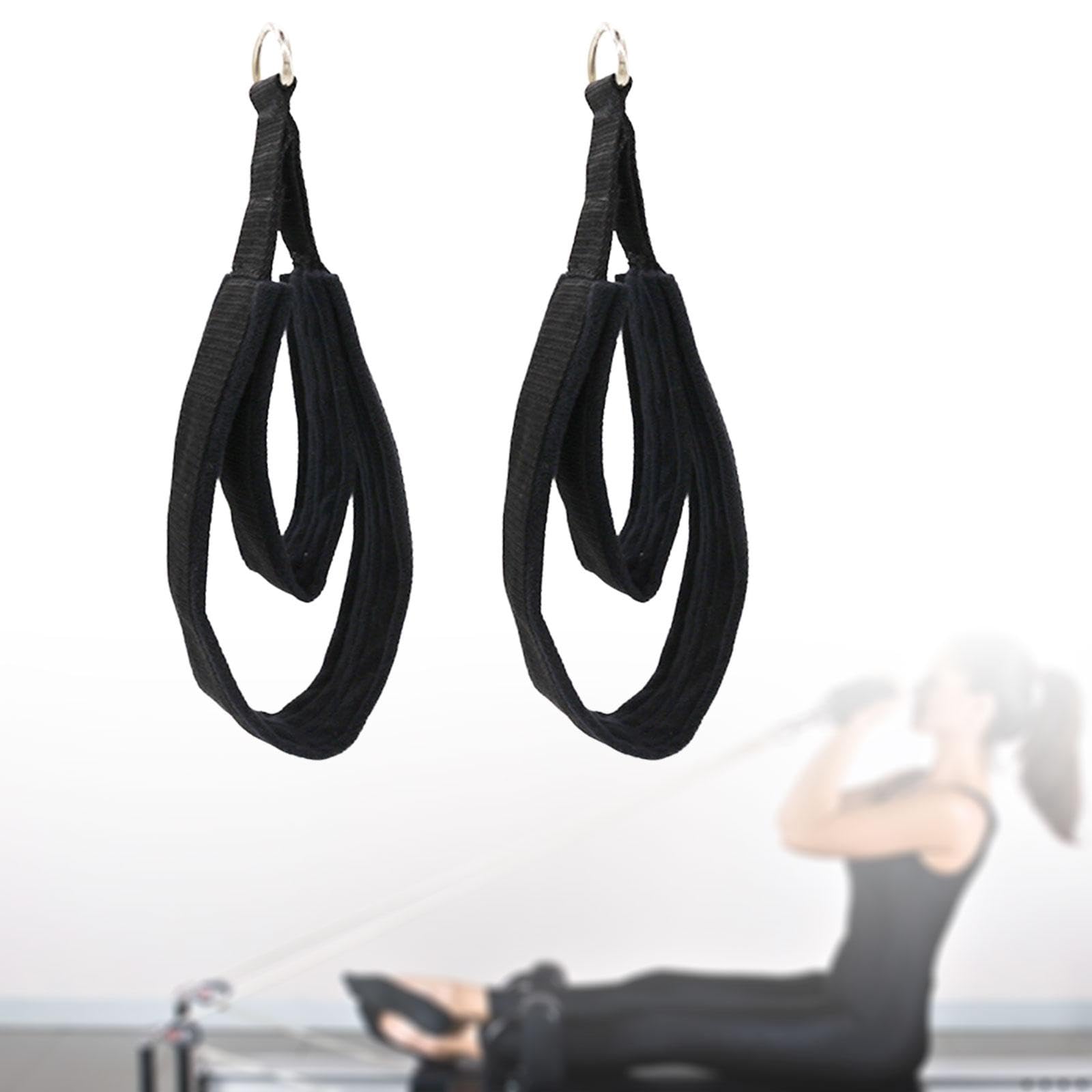 2 X Pilates Gurte, Langlebige Doppelschlaufen Pilates Gurte für Reformer D Ringe, Gurte für Fitness, Verbessern Die Flexibilität, Übungen
