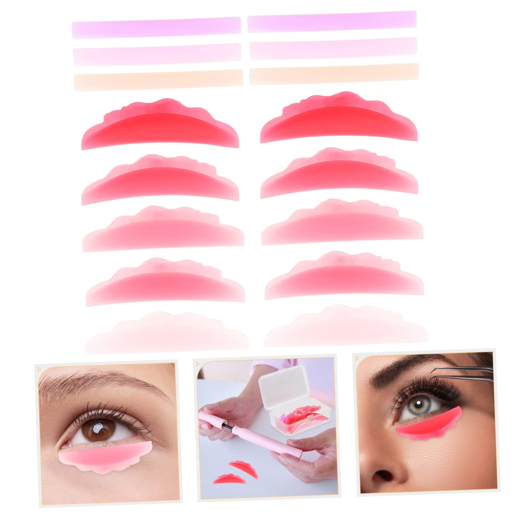 MAGICLULU 32pares Almohadillas De Para De Pestañas Tipo Herramienta De De Pestañas Accesorio De Maquillaje Reutilizable Para Tipos De