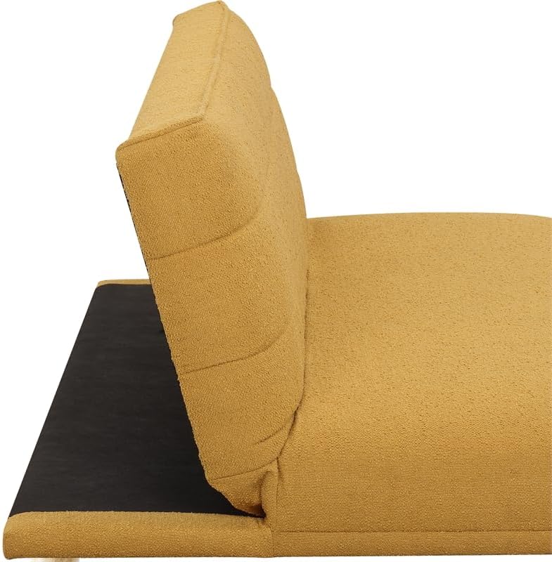 Miniatura 10 de Pemberly Row Sofá convertible en tapicería de tela amarilla caléndula