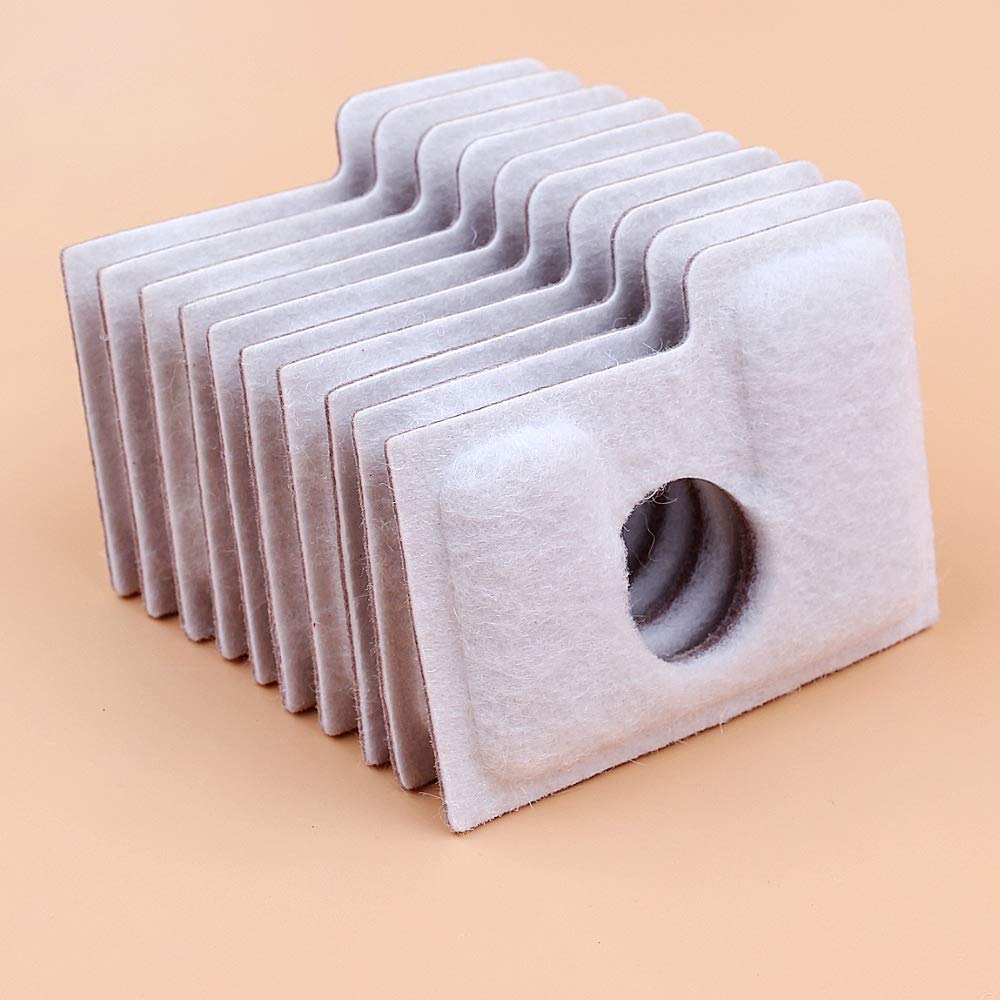 10 unids/Lote Filtro de Aire para STIHL MS180 MS 180 MS180C MS170 018 017 Piezas de Motosierra de Gasolina de Doble Capa 1130124 0800
