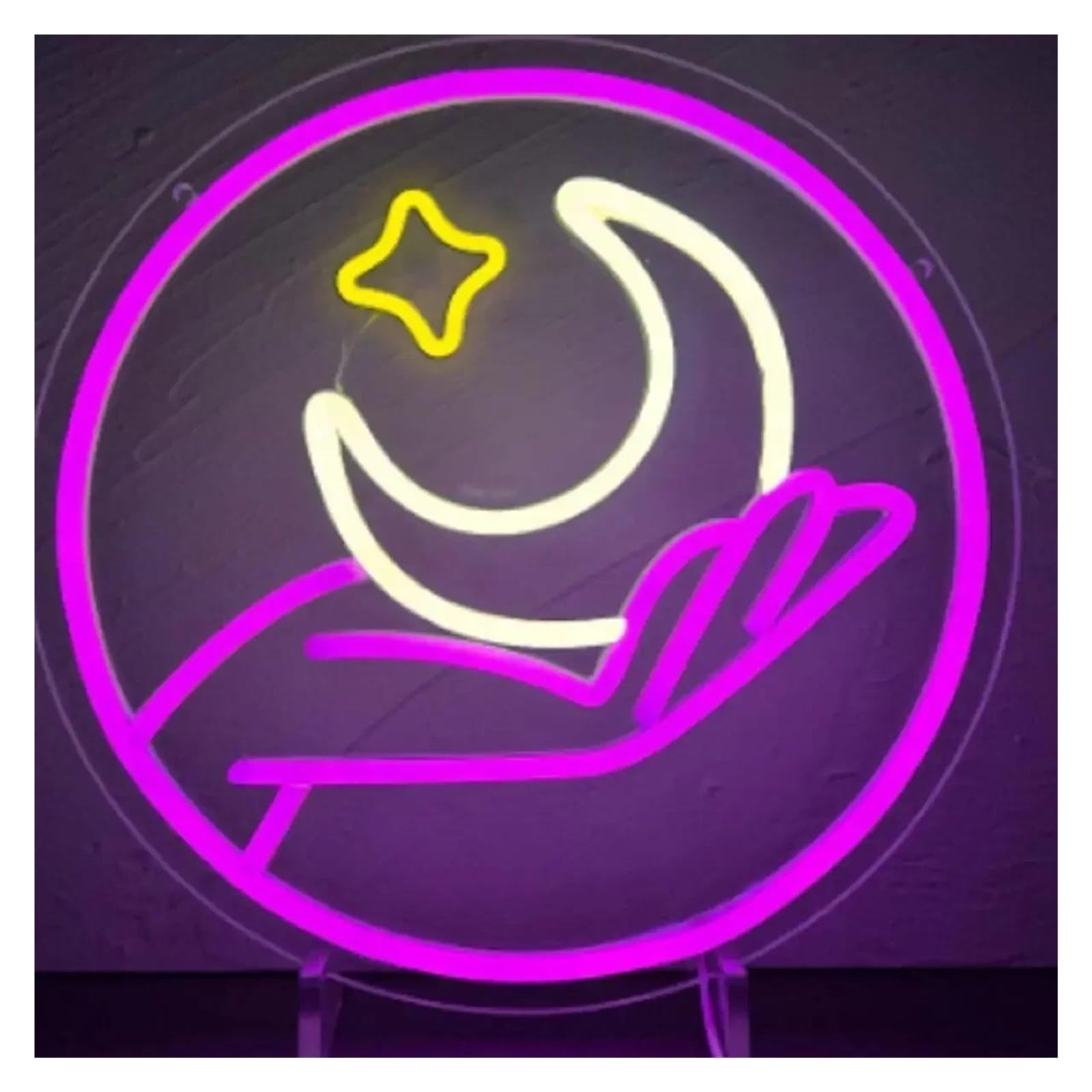 Per Luna per insegna al per neon per alimentazione per dimmerabile 30cm×30cm neon