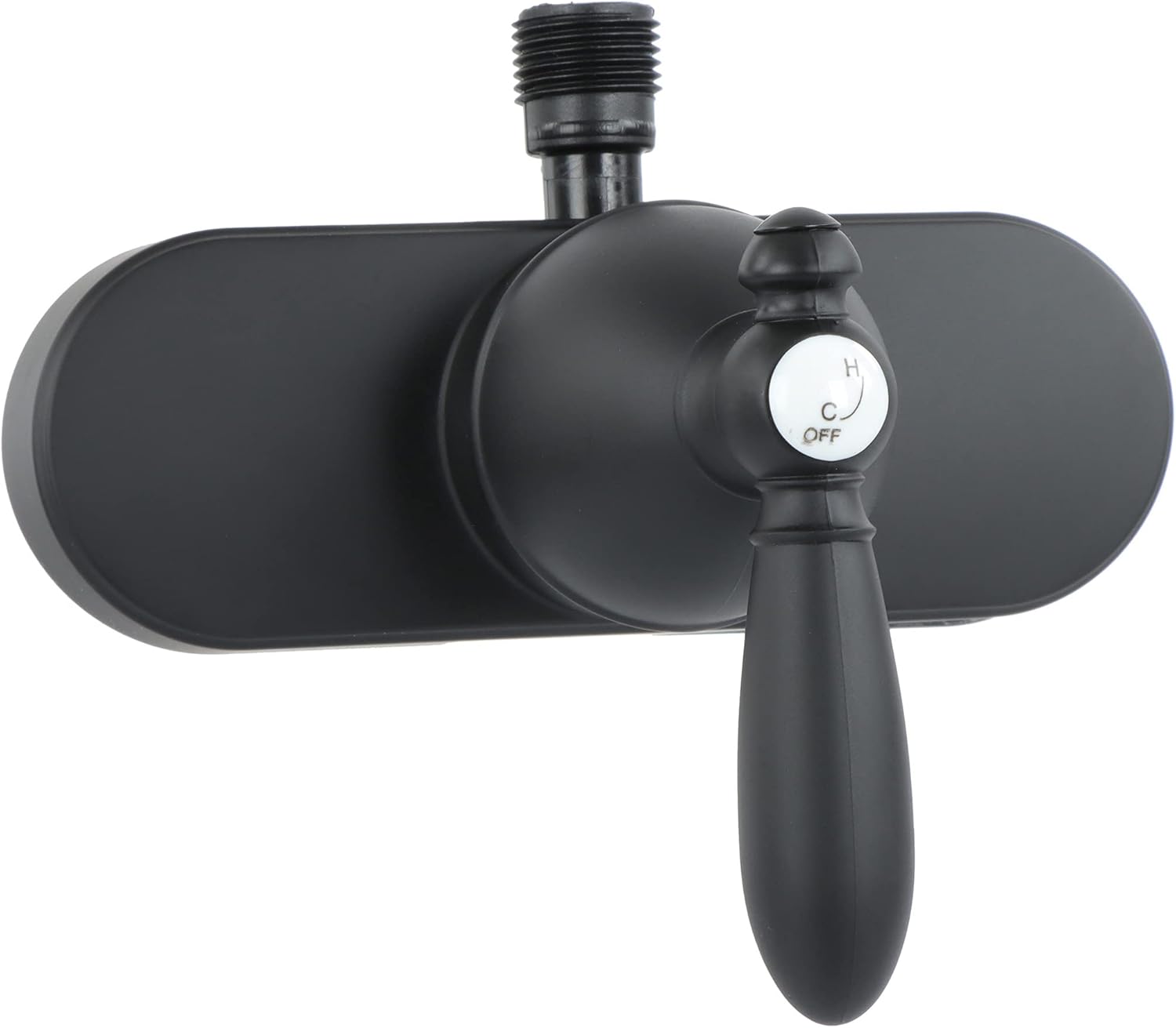 Empire Faucets U-YSL53BMTLVR-E 4" Single Lever Shower Valve with Decorative Lever Handle & Vacuum Breaker - Black Matte