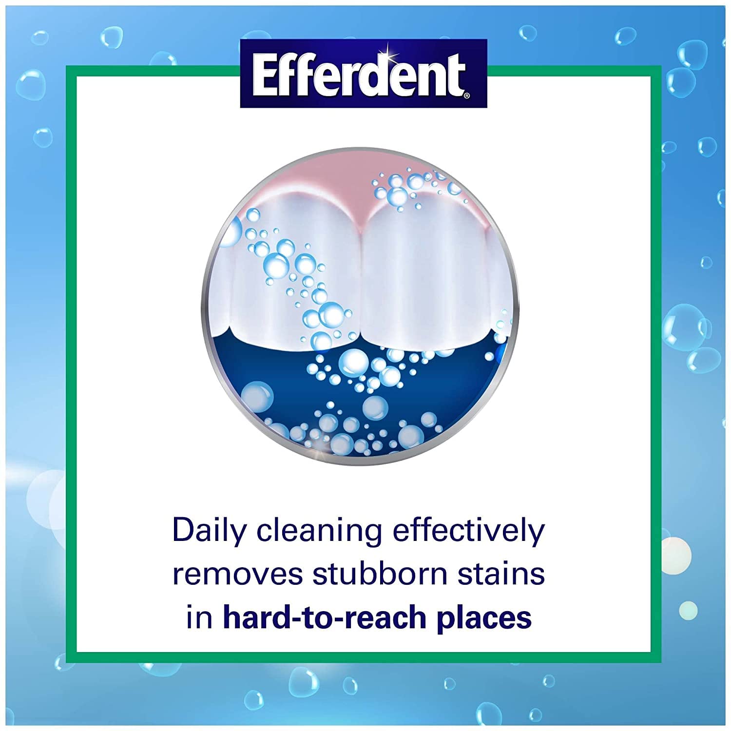 DenTek Comfort-Fit Dental Guard for Nighttime Teeth Grinding and Efferdent Anti-Bacterial Cleanser Tablet, 90ct