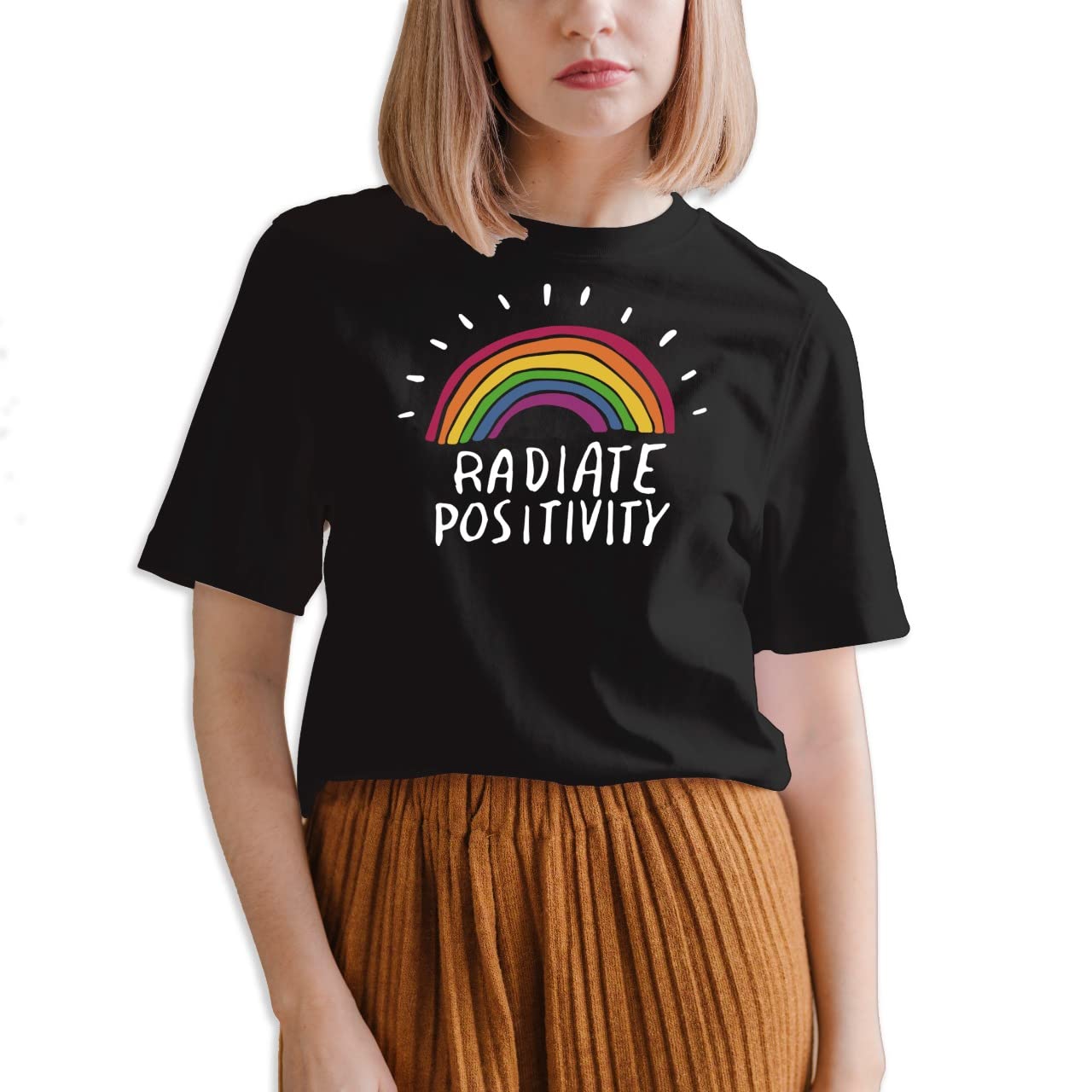INFIRAX Women's Radiate Positivity Graphic T-Shirt