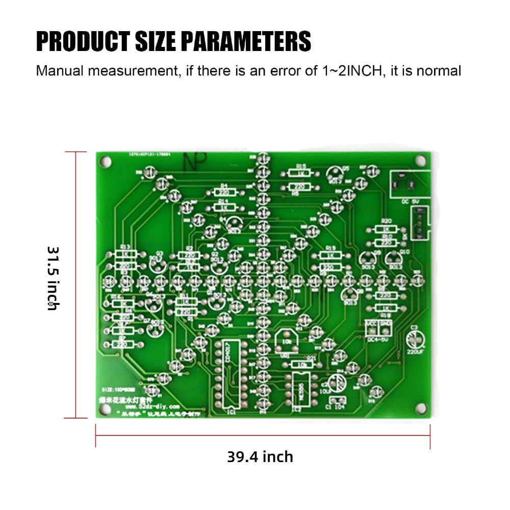 ONEHPDIY Soldering Practice Board LED Light Kit DIY Welding Practice Kit with Light Control for STEM Beginners